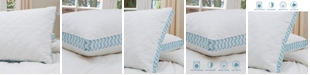 Allied Home Cottage Style Home Printed 2" Gusset Quilted Pillow, King